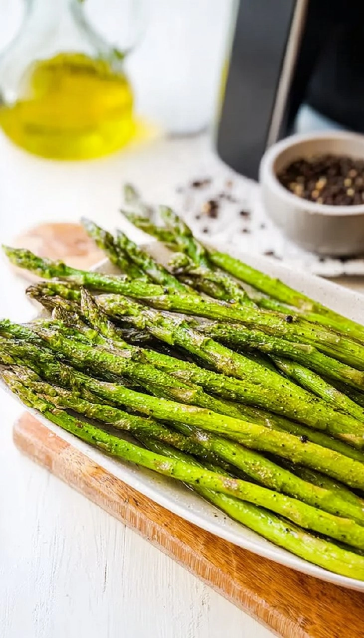 Grüner Spargel aus dem Airfryer