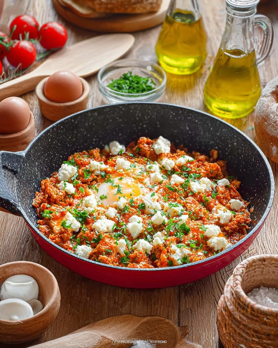 Menemen – türkische Eierpfanne mit Gemüse