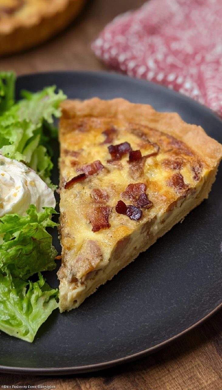 Quiche Lorraine mit Crème fraîche