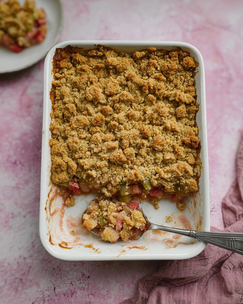 Rhabarber Crumble – Fruchtig, Knusprig, Einfach