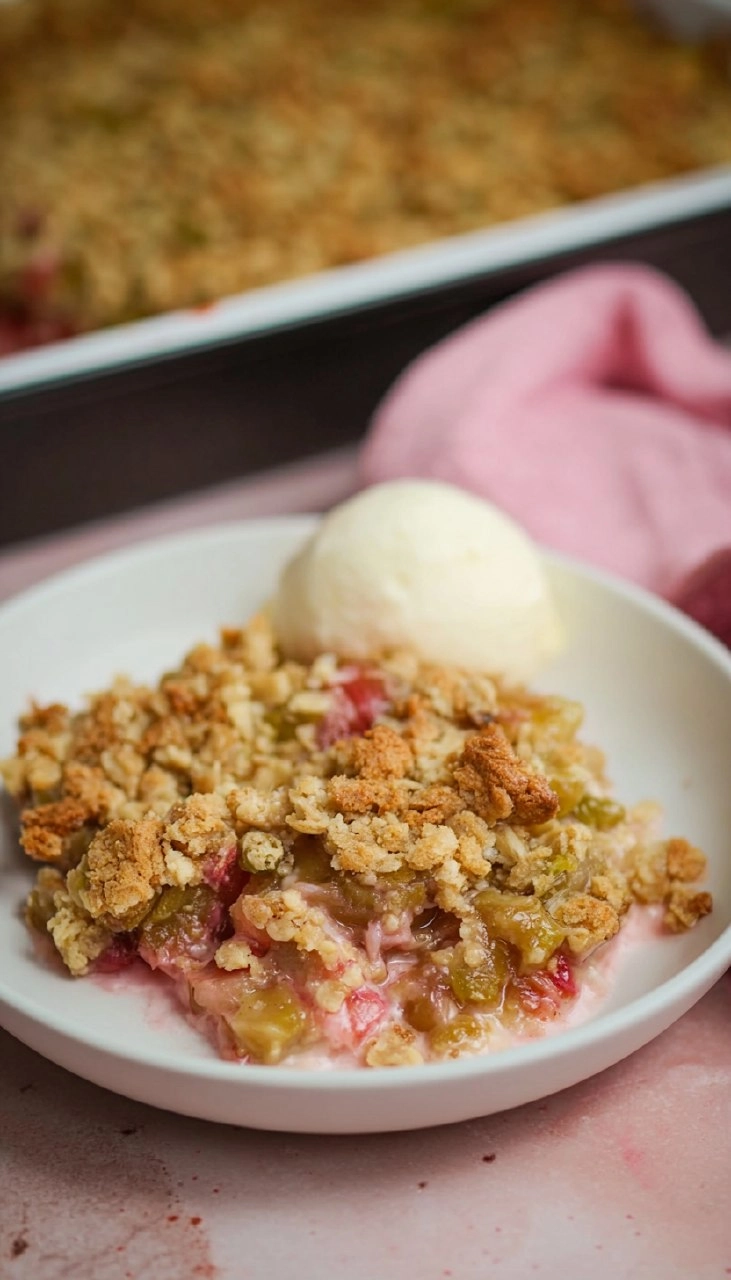 Rhabarber Crumble – Fruchtig, Knusprig, Einfach