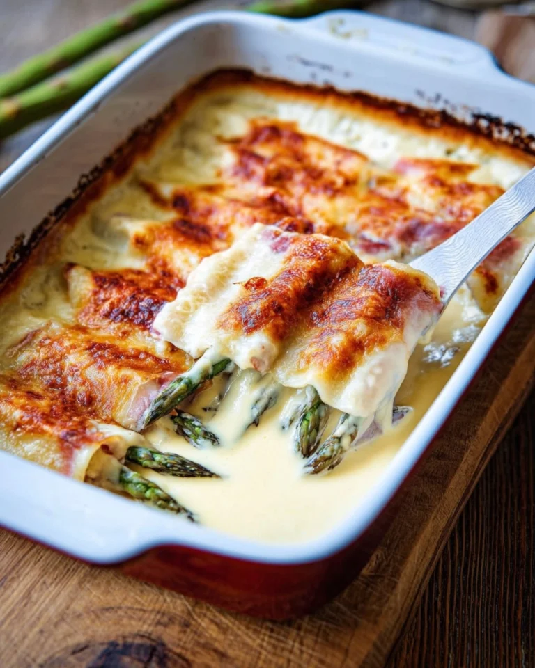 Spargel-Cannelloni-mit-Schinken-und-Hollandaise-Ueberbacken-Rezept