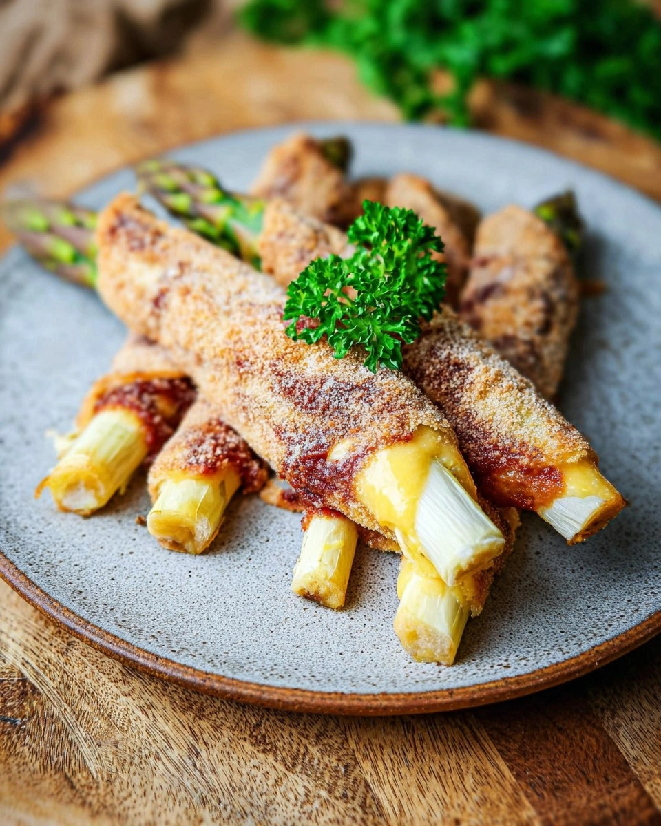 Spargel-Cordon-Bleu aus der Heißluftfritteuse