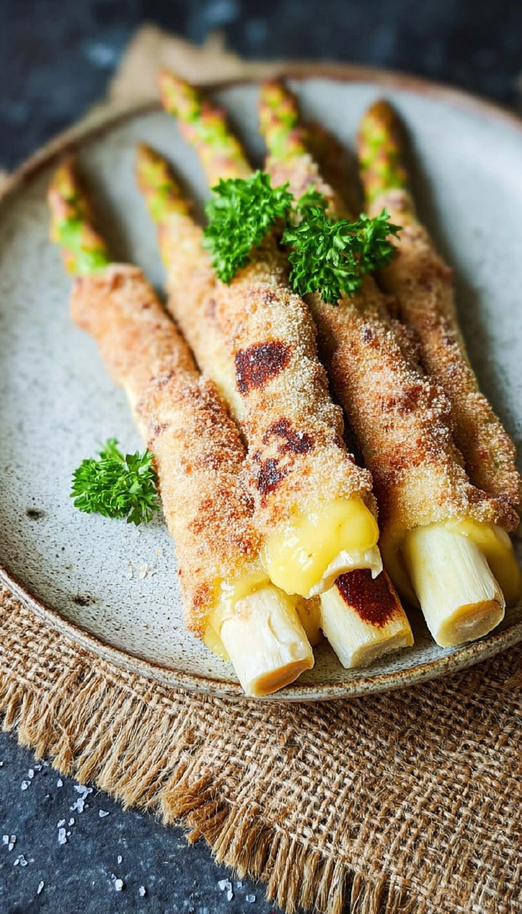 Spargel-Cordon-Bleu aus der Heißluftfritteuse