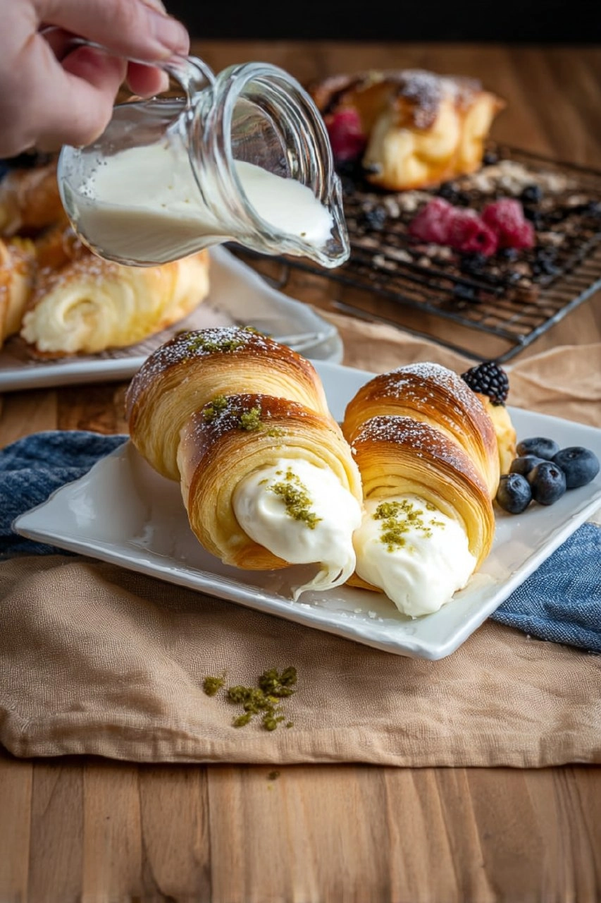 Blätterteig-Schillerlocken mit Vanillecreme