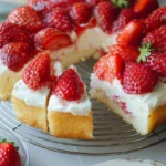 Erdbeerkuchen-mit-Paradiescreme-Rezept