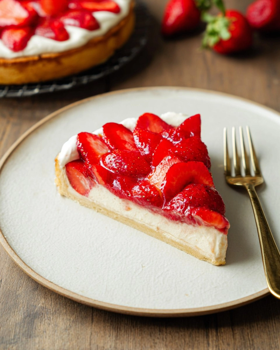 Erdbeerkuchen mit Paradiescreme