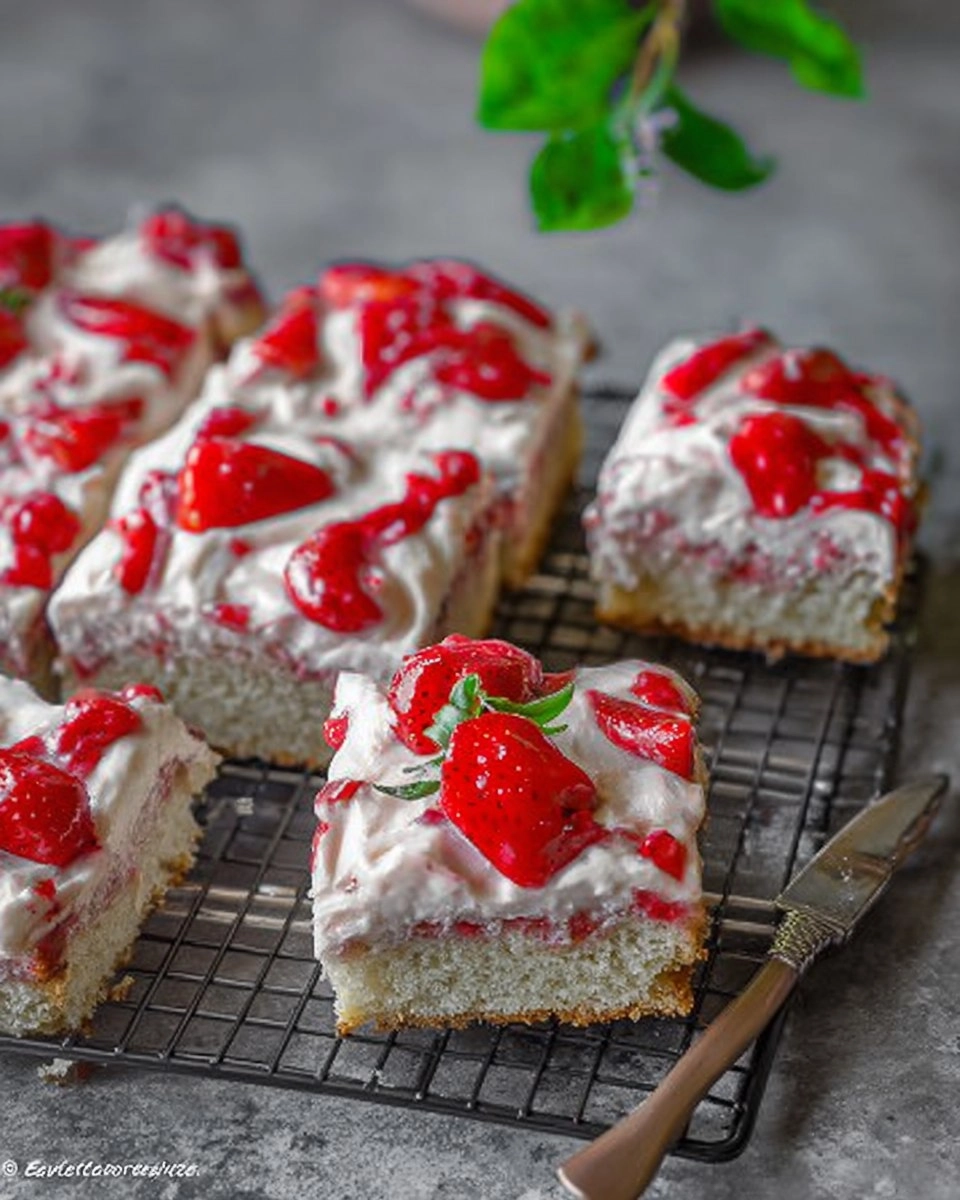 Fantakuchen mit Erdbeeren