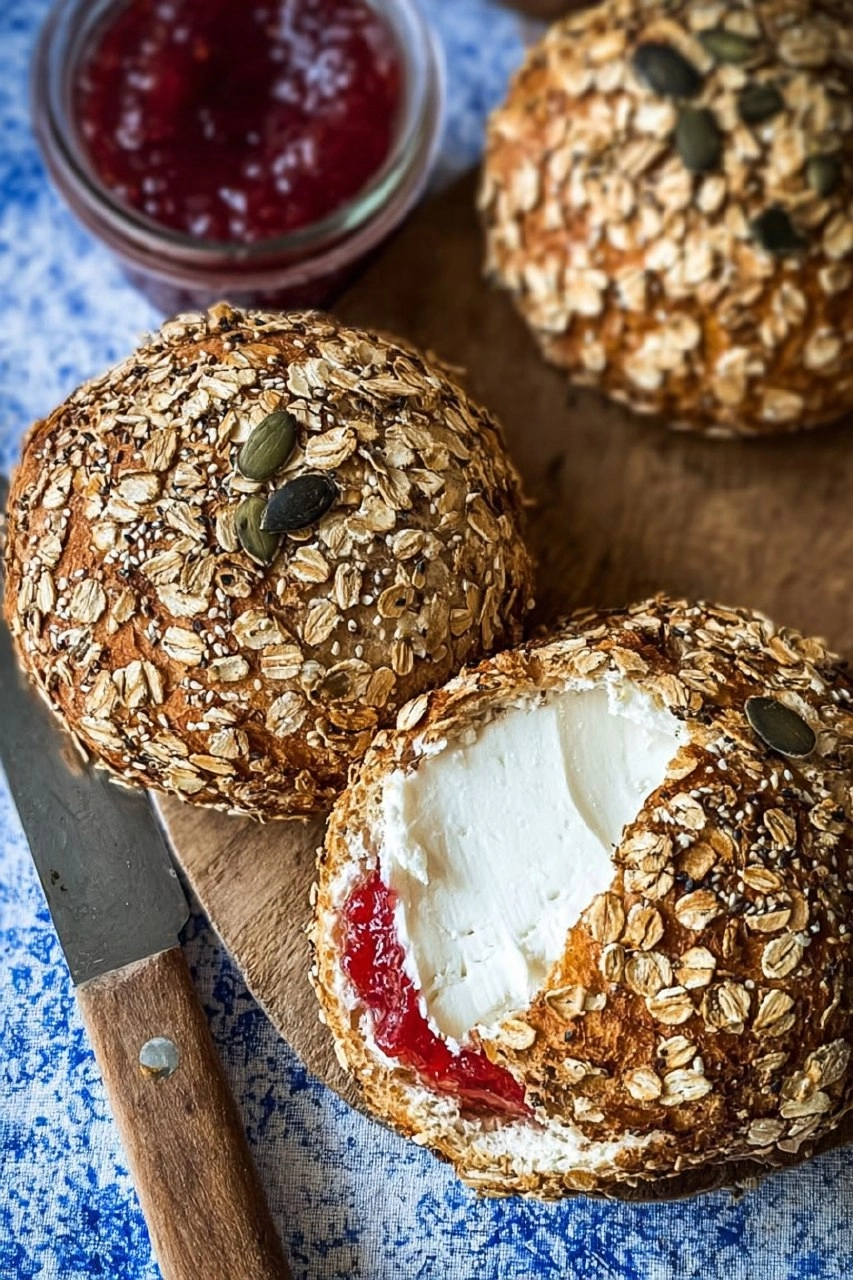 Haferflocken Brötchen