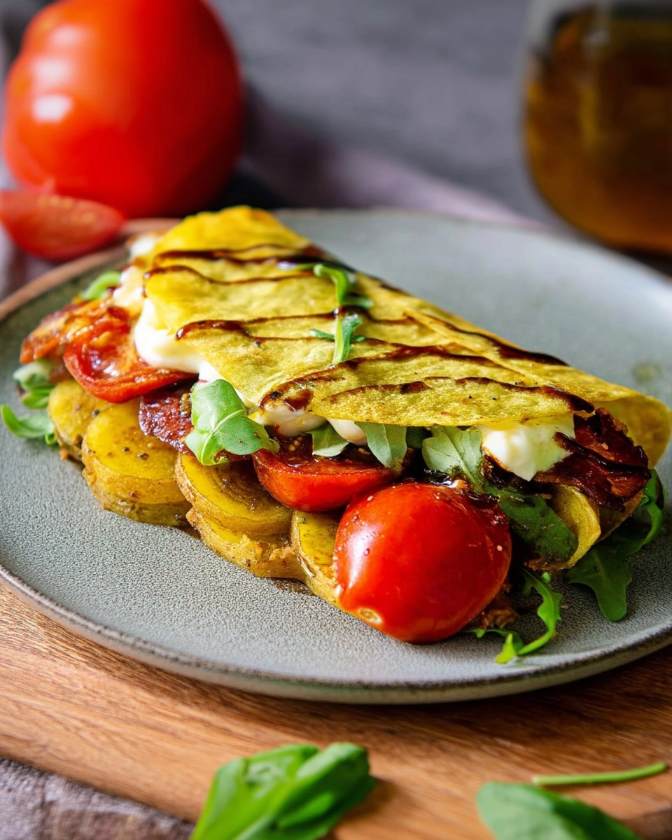 Kartoffel-Wrap aus dem Ofen