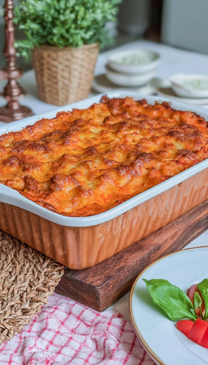 Ofen-Makkaroni mit Hackfleisch