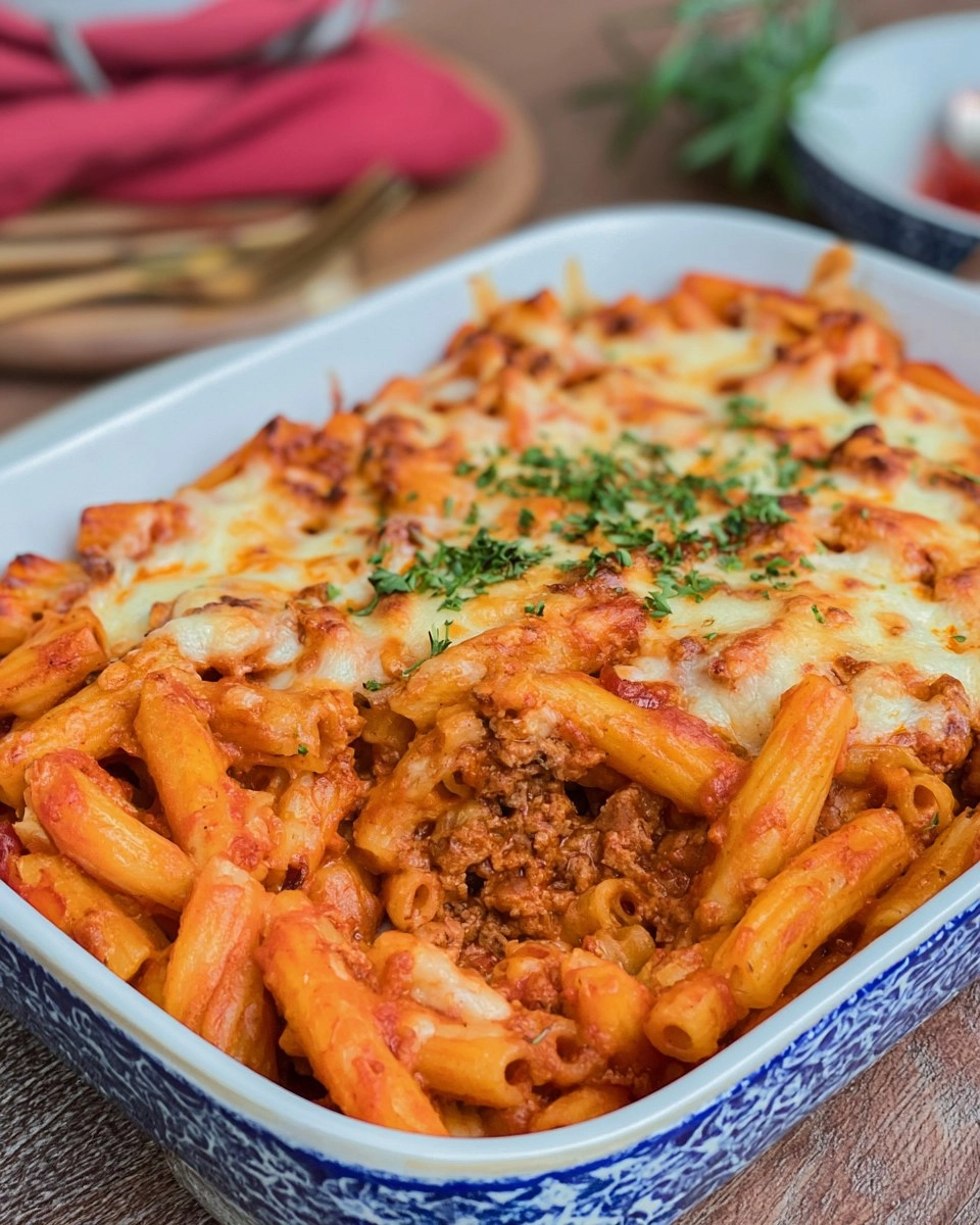 Ofen-Makkaroni mit Hackfleisch