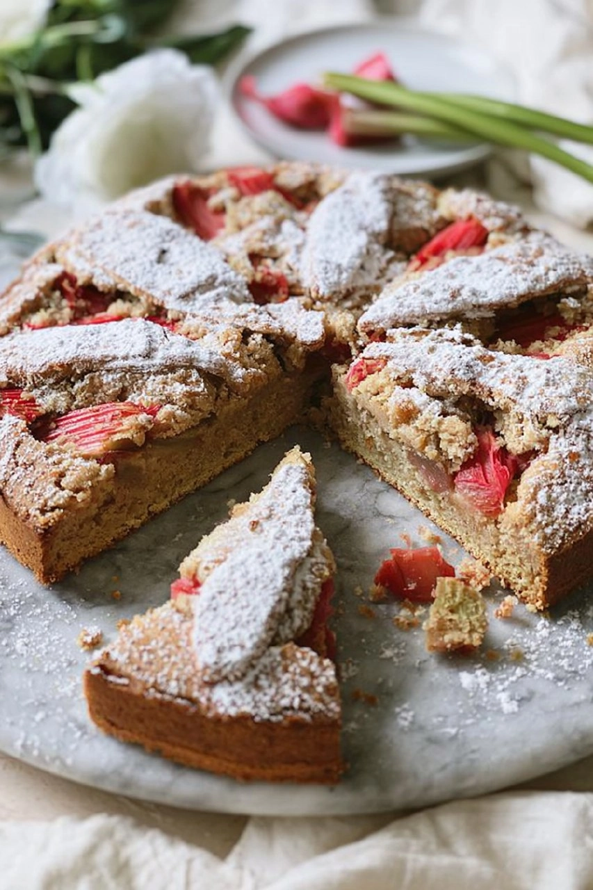 Rhabarber-Streuselkuchen
