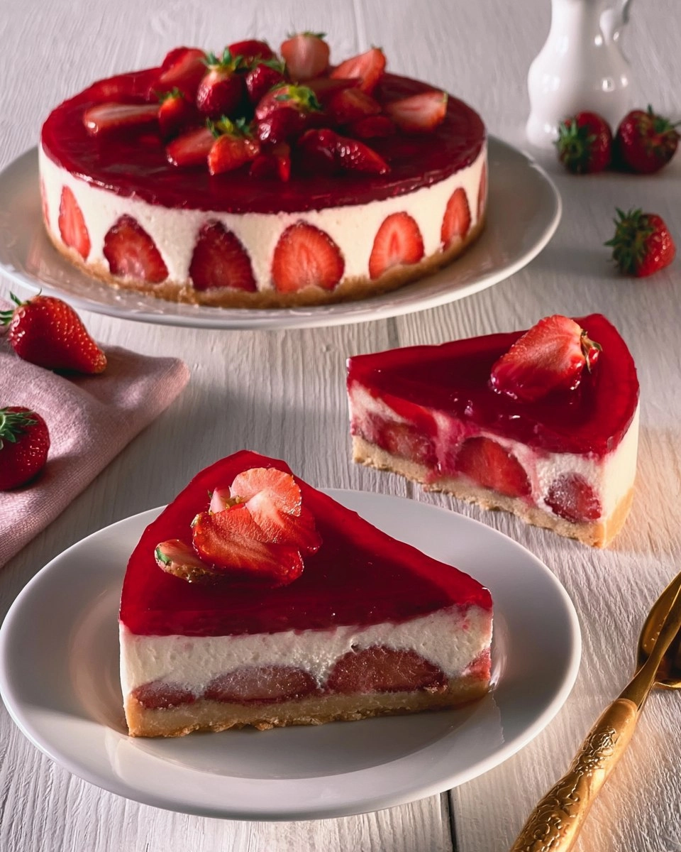 Sahnige Erdbeertorte mit Mascarpone