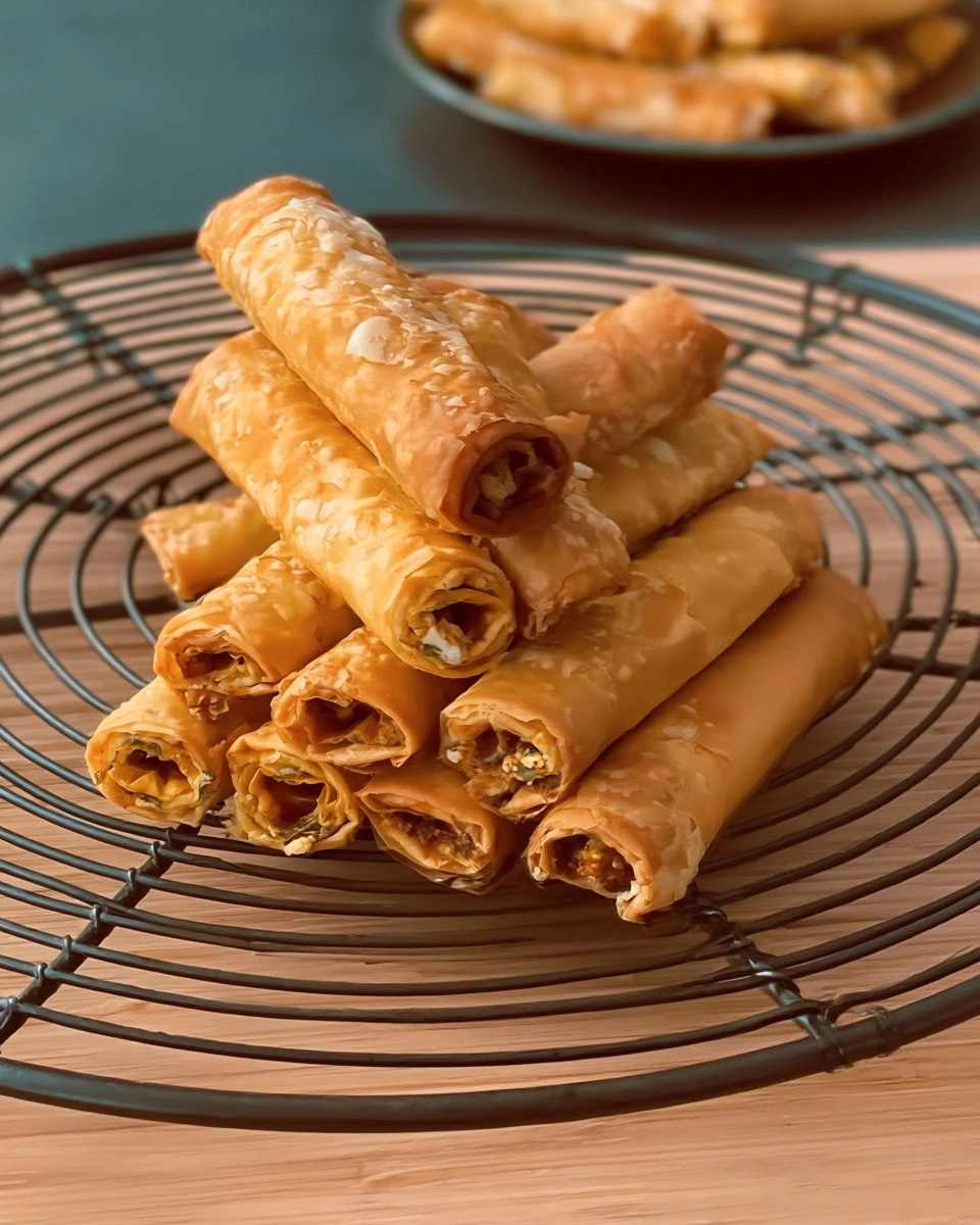 Sigara Börek mit Spinat und Feta